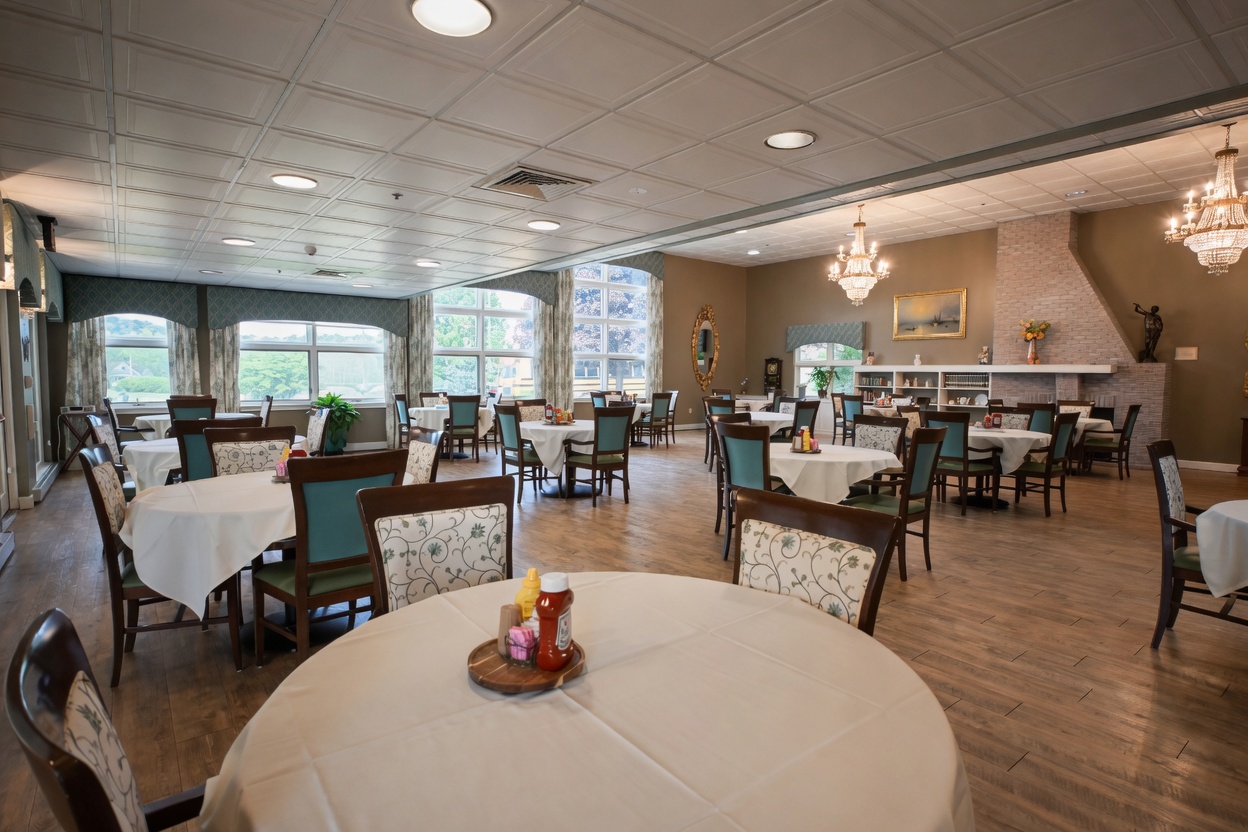 Dining room at the Meadows in Montoursville